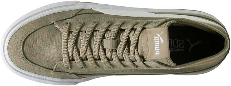 Мужские кроссовки PUMA Court Classic Vulcanized Mid Formstrip с шнуровкой, повседневные - коричневые — фото 4