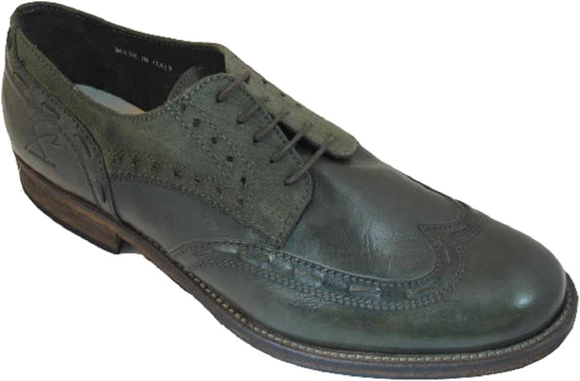 

Мужские туфли на шнуровке Monomio Italian Designer Collins 005 для официальных и повседневных образов X Bacco, зеленый