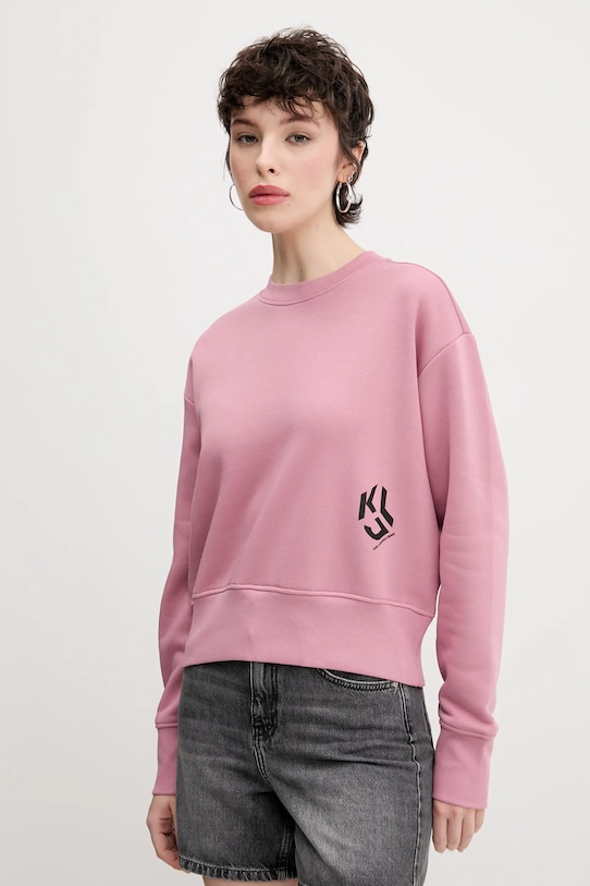

Толстовка Karl Lagerfeld Jeans, розовый