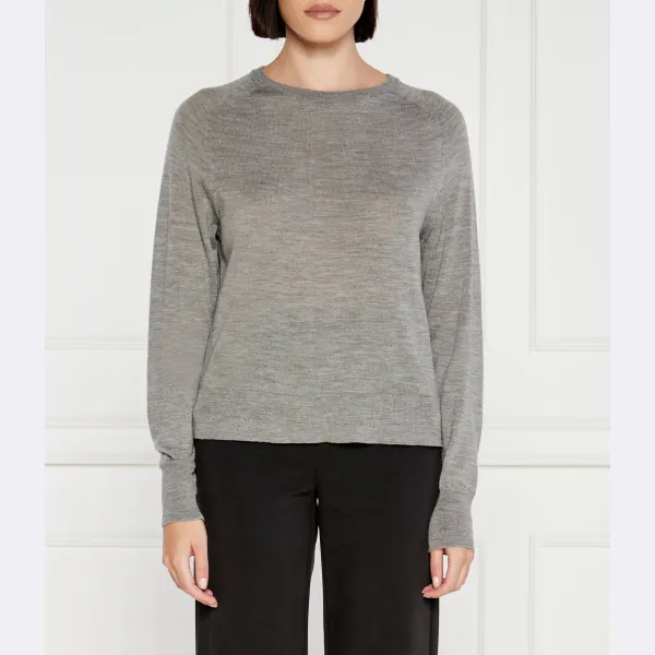 

Шерстяной свитер обычного кроя Max Mara, серый