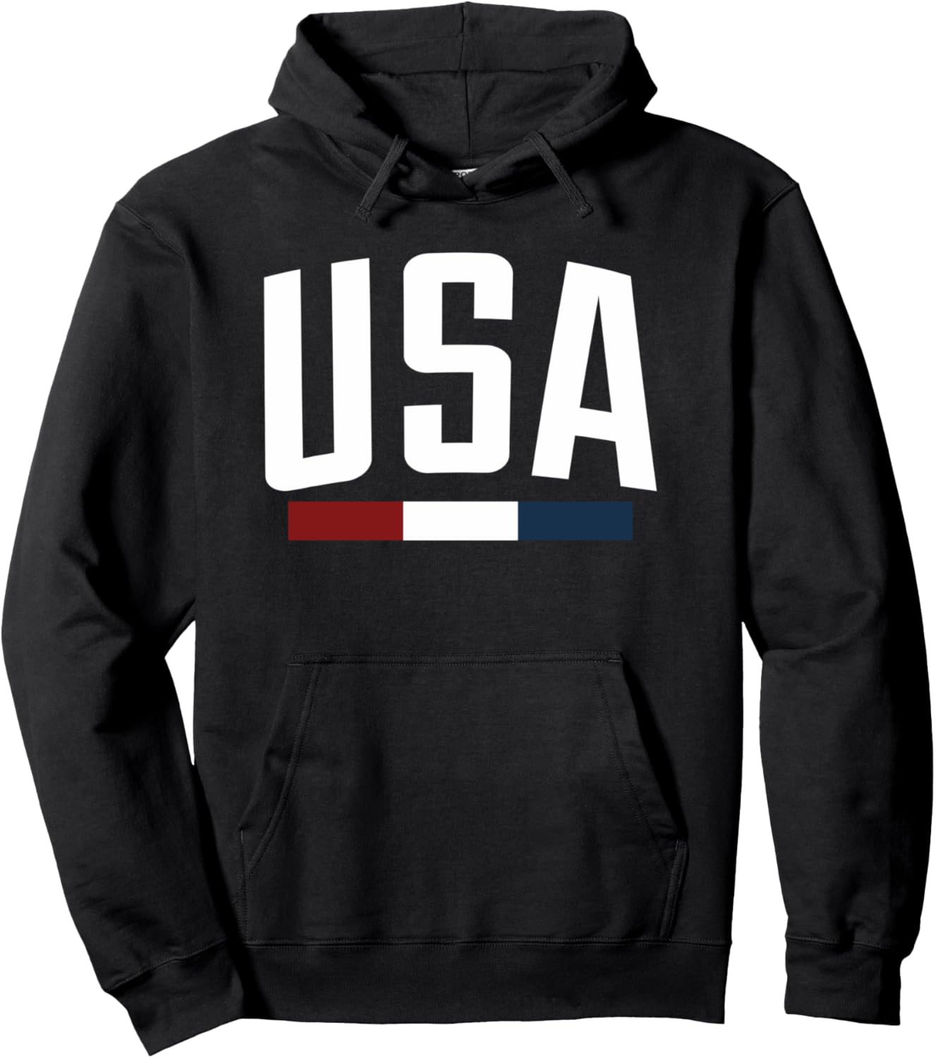 

Модная толстовка с крупными буквами USA, черная Trendy Apparel