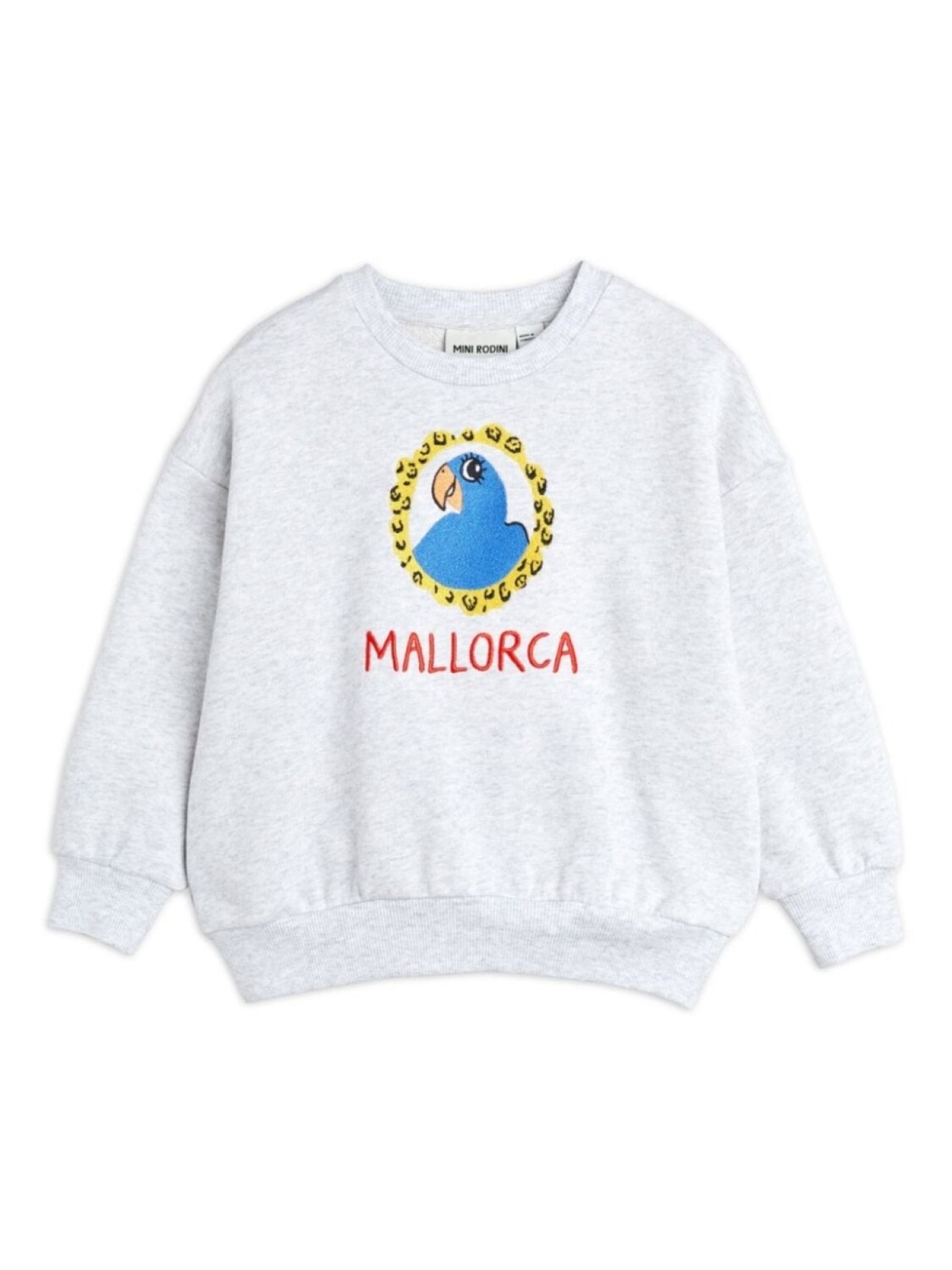 

Mini Rodini толстовка с вышивкой, серый