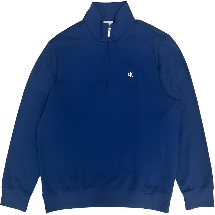 

Calvin Klein Свитшот мужской синий с воротником стойкой умеренный
