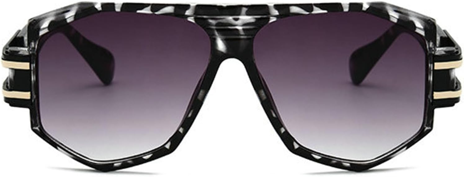 

Мужские солнцезащитные очки Willochra в стиле ретро, ​​модель «пилот», квадратная форма, двойная перемычка, увеличенная оправа, защита от УФ-излучения UV400, модные женские солнцезащитные очки, Flower