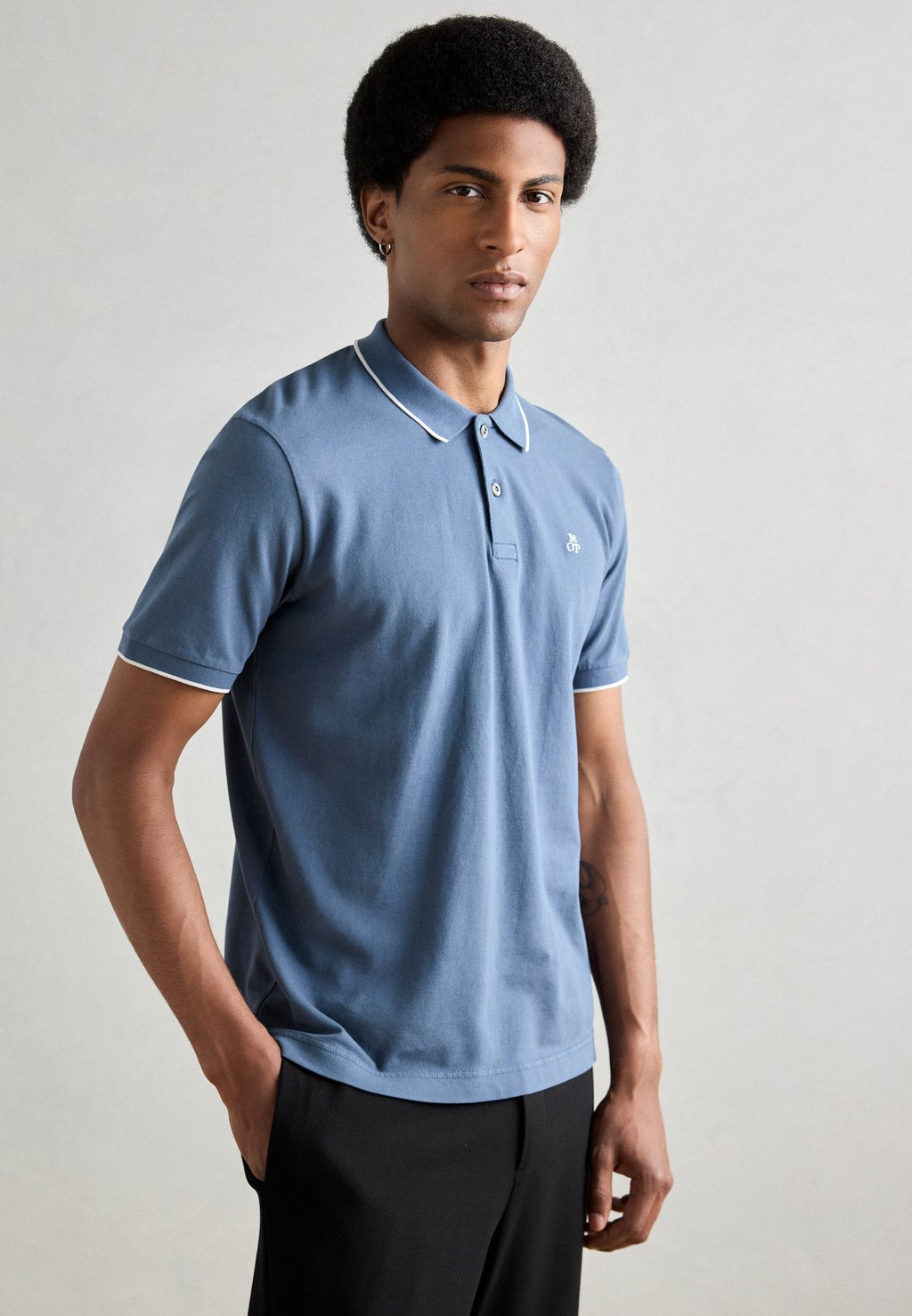

Рубашка поло SHORT SLEEVE Marc O'Polo, темно-синий