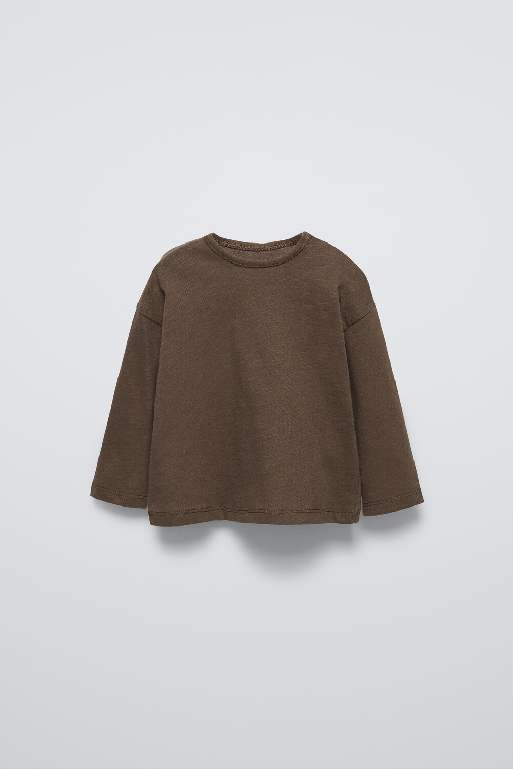 

Базовая футболка ZARA, коричневый