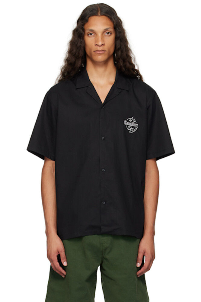 

Черная пылающая рубашка Carhartt Work In Progress