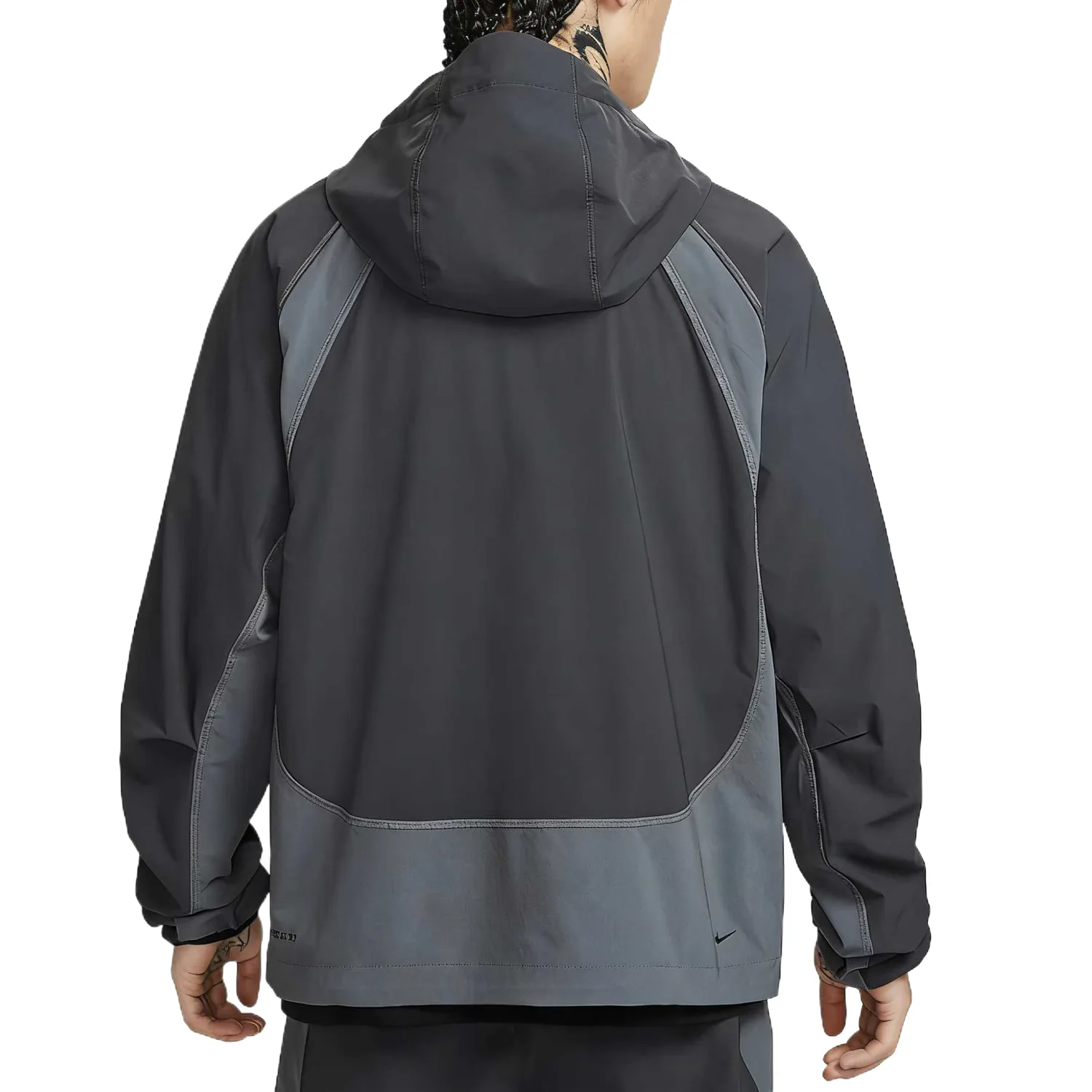 Nike Куртка WINDRUNNER мужская с капюшоном, цвет charcoal gray/iron gray/black — фото 3