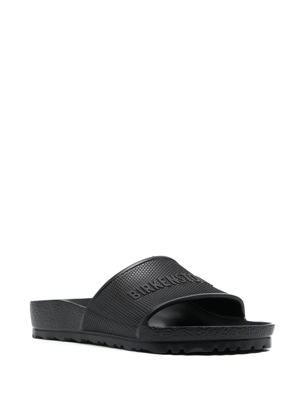 Шлепанцы с тисненым логотипом BIRKENSTOCK, черный — фото 2