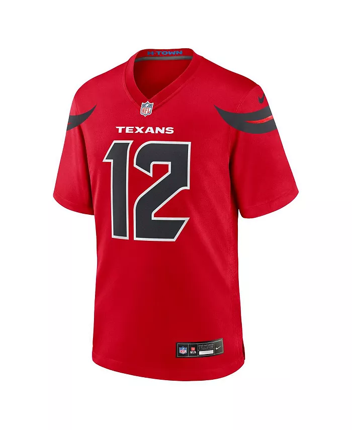 Мужская альтернативная игровая футболка Nico Collins красного цвета Houston Texans Nike — фото 2