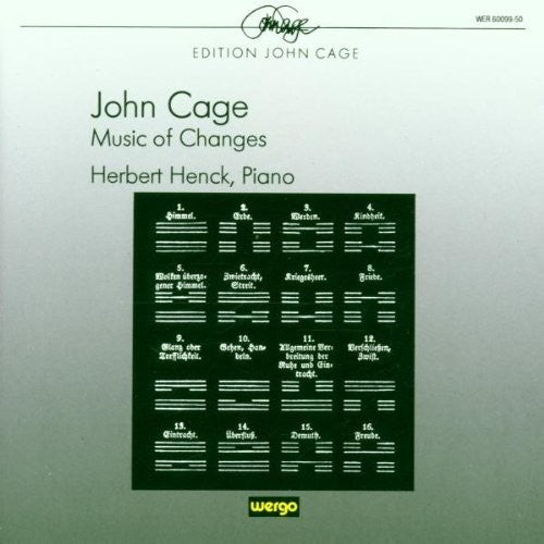 

CD диск Cage / Henck: Music of Changes