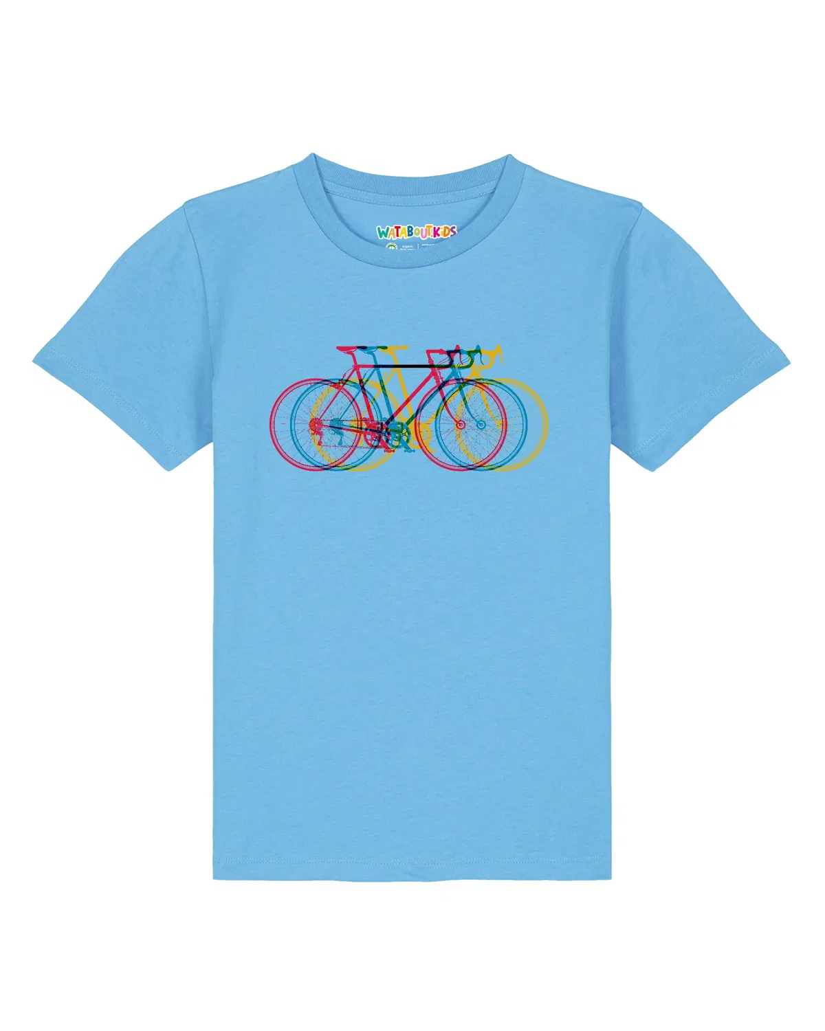 Футболка 'Fahrräder' Watabout.Kids, Blue/Aqua