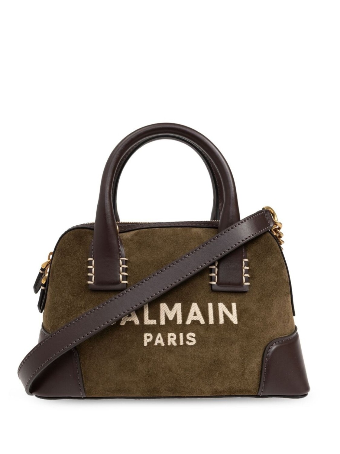 

Сумка-тоут с нашивкой-логотипом Balmain, зеленый