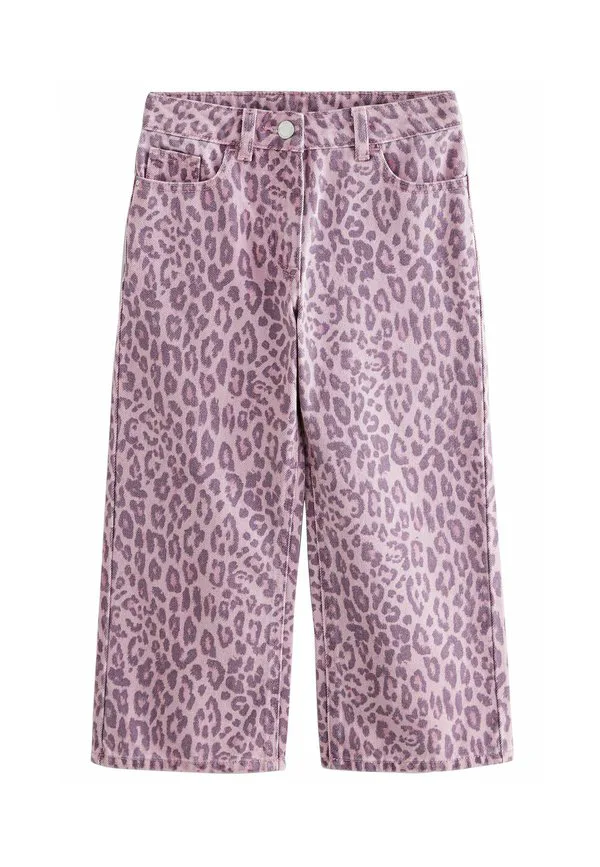 Широкие мешковатые джинсы Next, Pink Leopard Print