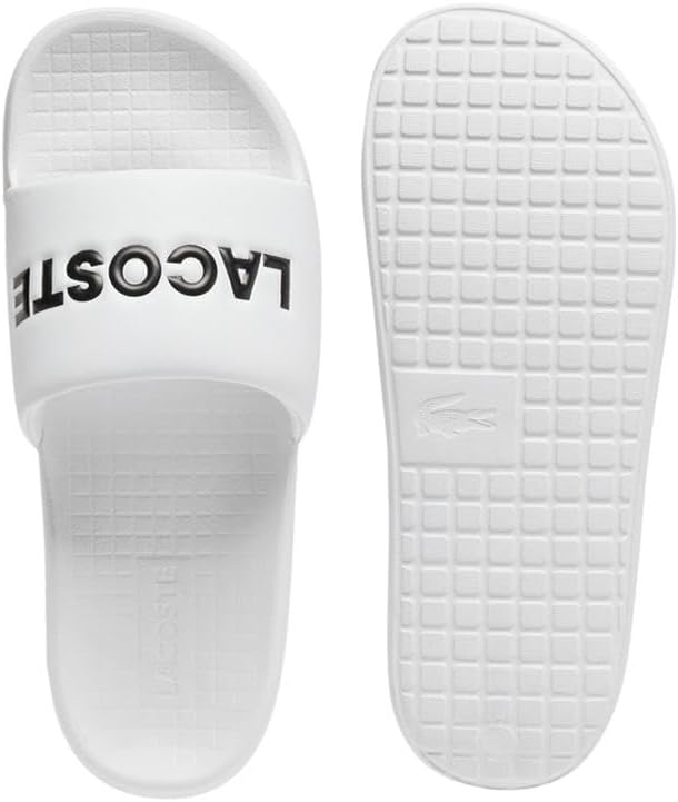 Lacoste мужские сандалии Serve Slide 1.0, White & Black — фото 4
