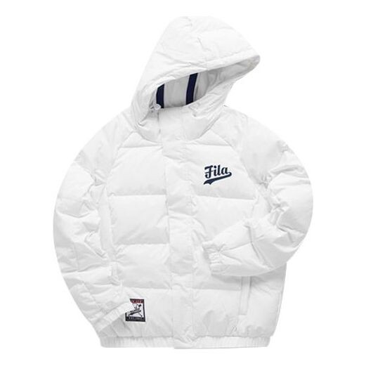 

Куртка logo print down jacket 'white black' Fila Fusion, белый