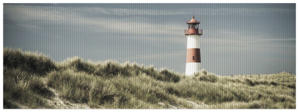 

Коврик для душа Wallario, нескользящий коврик, коврик для ванной, коврик для двери, маяк на дюне на пляже, размер ок. 180 х 65 см, желтый