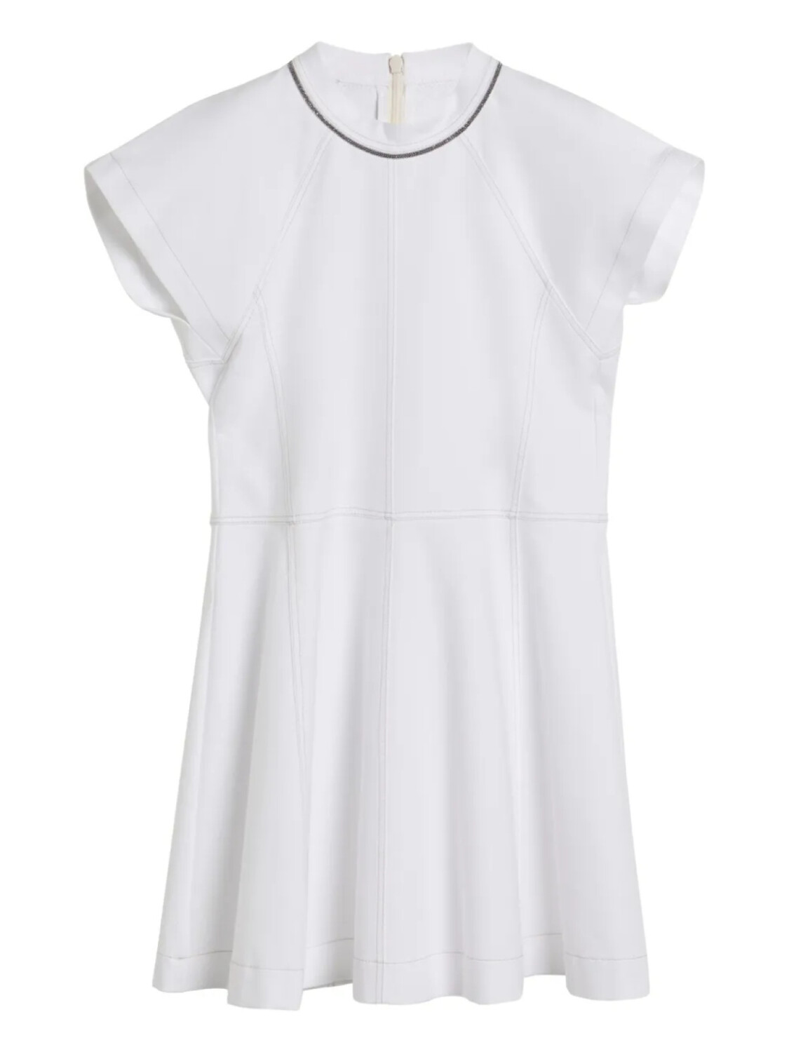 

Платье Brunello Cucinelli Kids из трикотажного полотна, белый