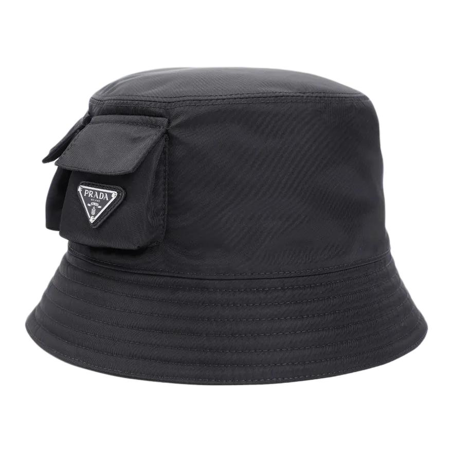 

PRADA Полиамидная кепка-ведро Unisex Black