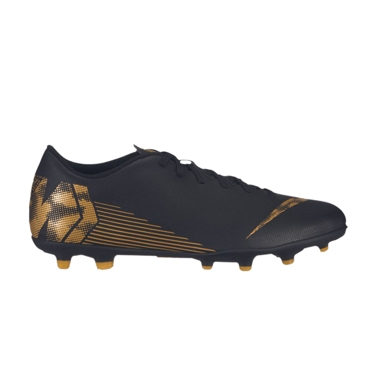 

Бутсы Nike Mercurial Vapor 12 Club FG MG 'Black Metallic Gold', черный