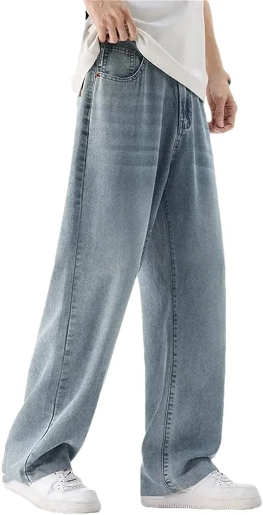 Джинсы прямые винтажные Men's Loose Jeans Multi-Pocket, 50