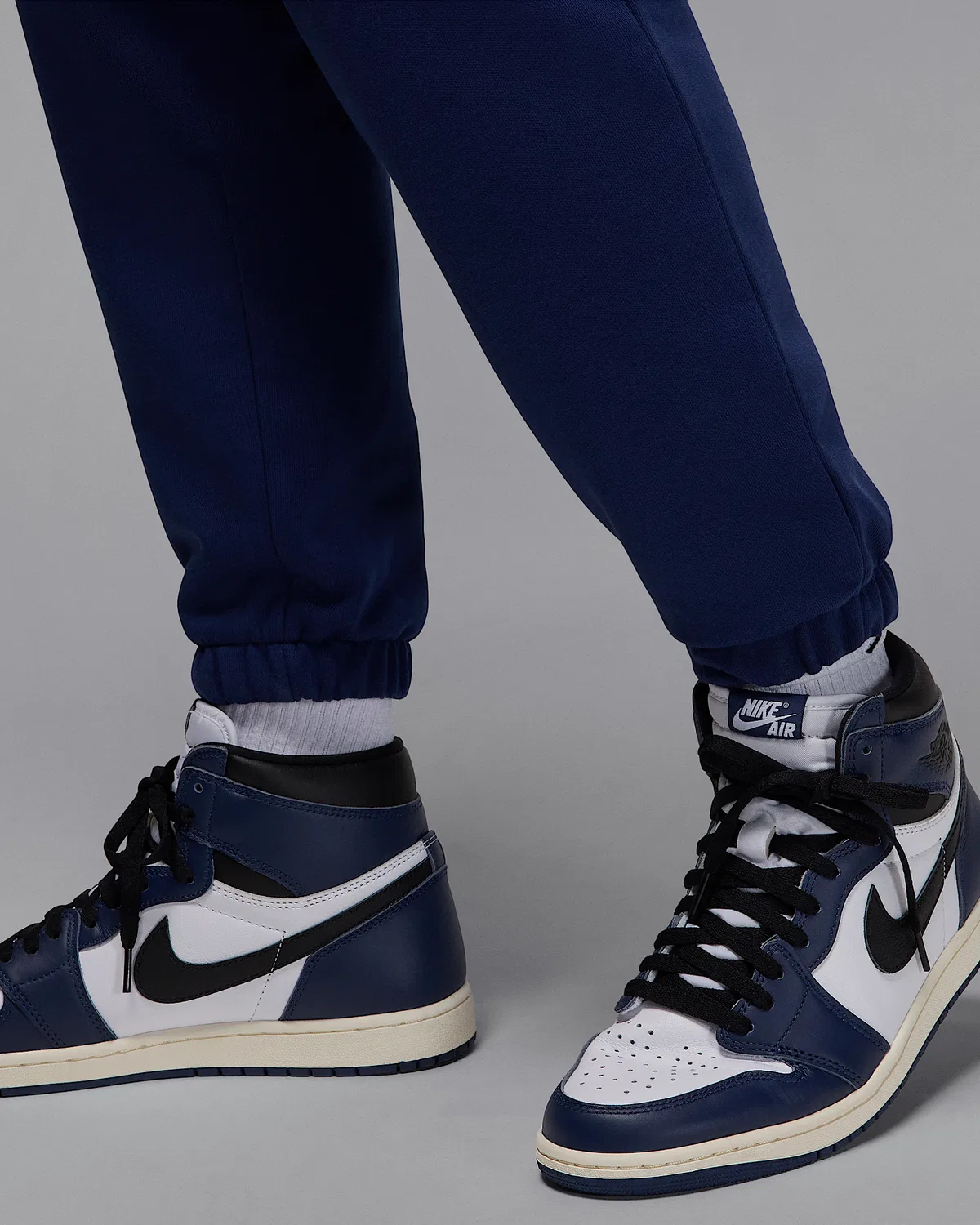Мужские флисовые штаны Dri-FIT Jordan Sport Crossover, Midnight Navy/White — фото 4