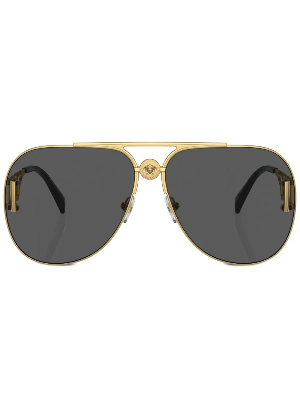 

Солнцезащитные очки-пилоты с логотипом Versace Eyewear, золотой