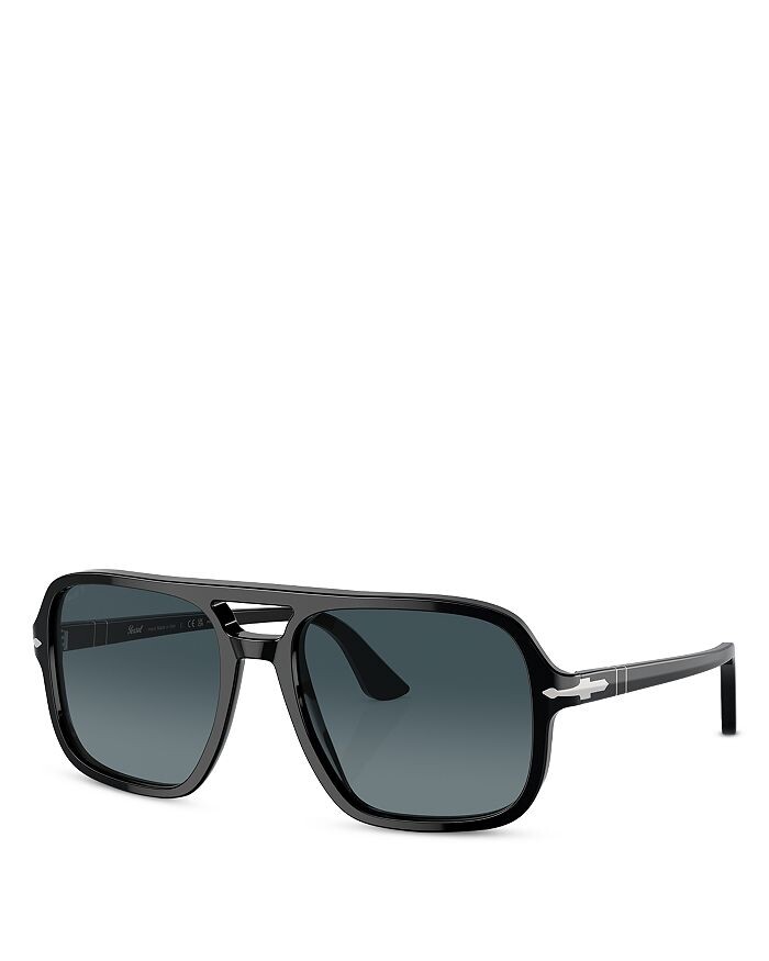

Солнцезащитные очки-авиаторы Persol, 55 мм, черный