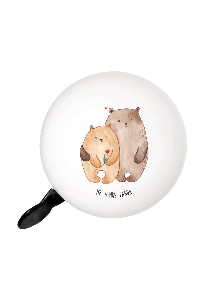 

Mr. & Mrs. Panda Велосипедный звонок, «Медведь любит», без надписи, белого цвета