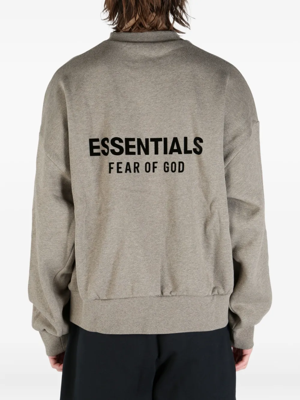Толстовка с ребристыми манжетами FEAR OF GOD ESSENTIALS, нейтральный — фото 4