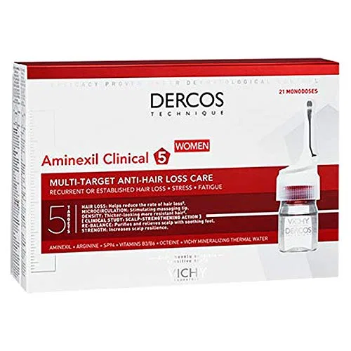 Средство против выпадения волос «DERCOS Aminexil Clinical 5» для женщин от Vichy Dercos