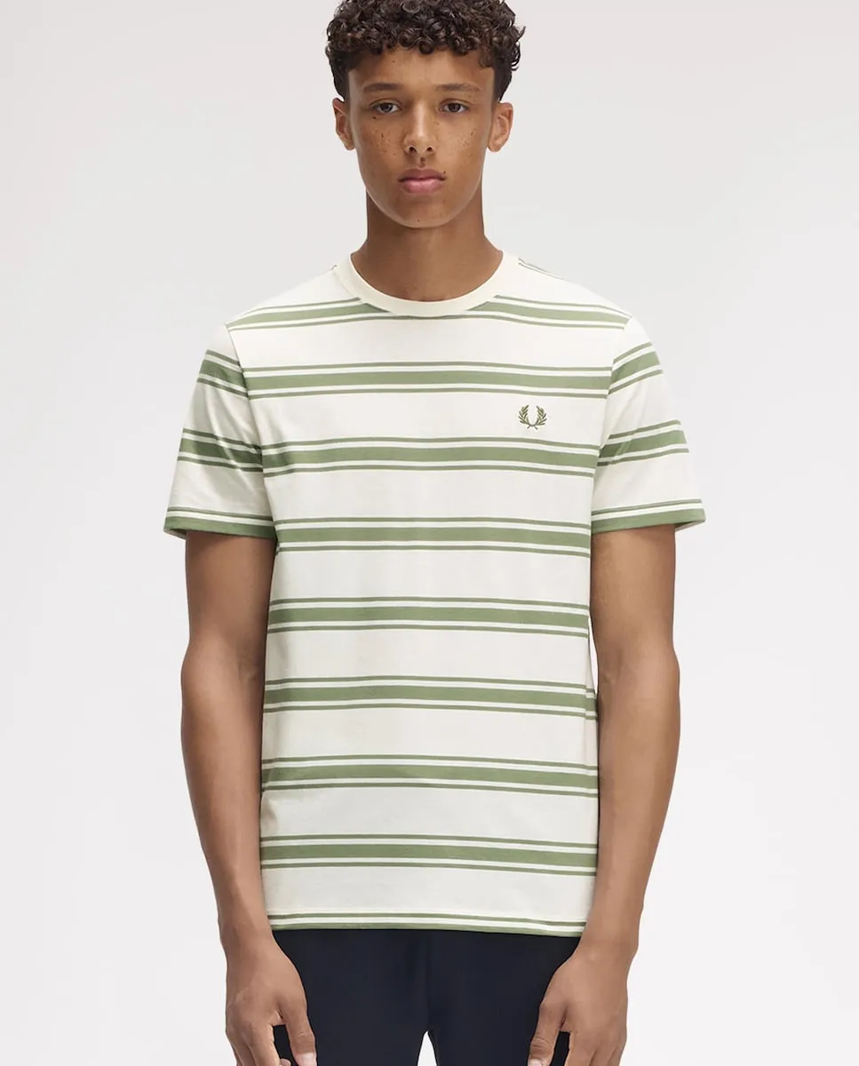 

Мужская футболка с коротким рукавом и круглым вырезом Fred Perry, белый