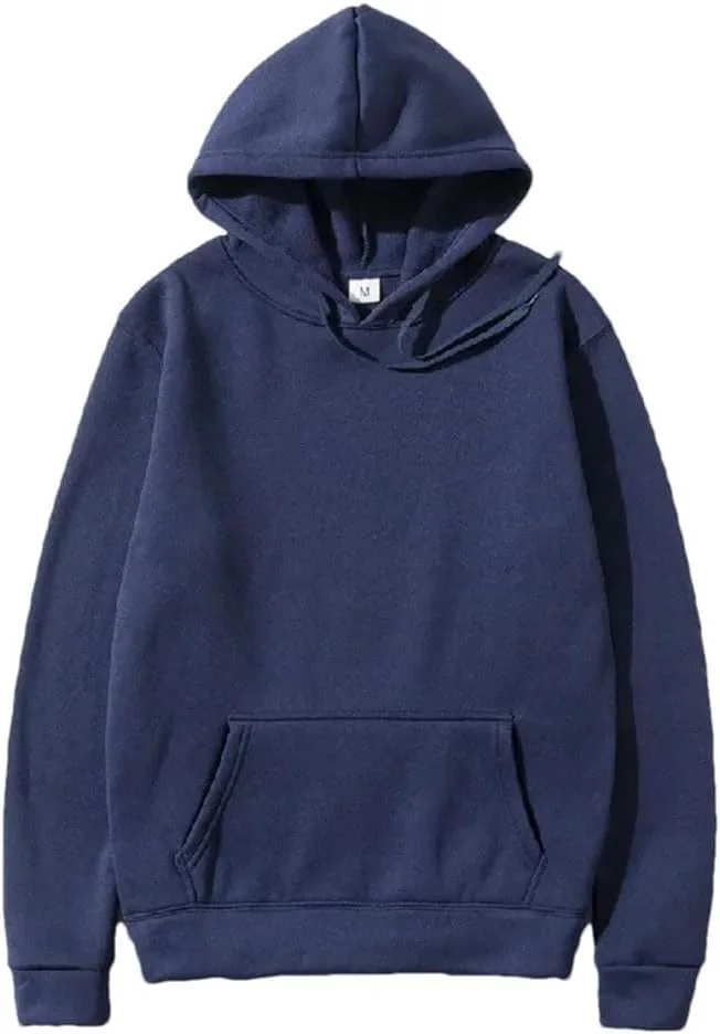 

Мужская и женская худи с карманом однотонная зимняя для фитнеса