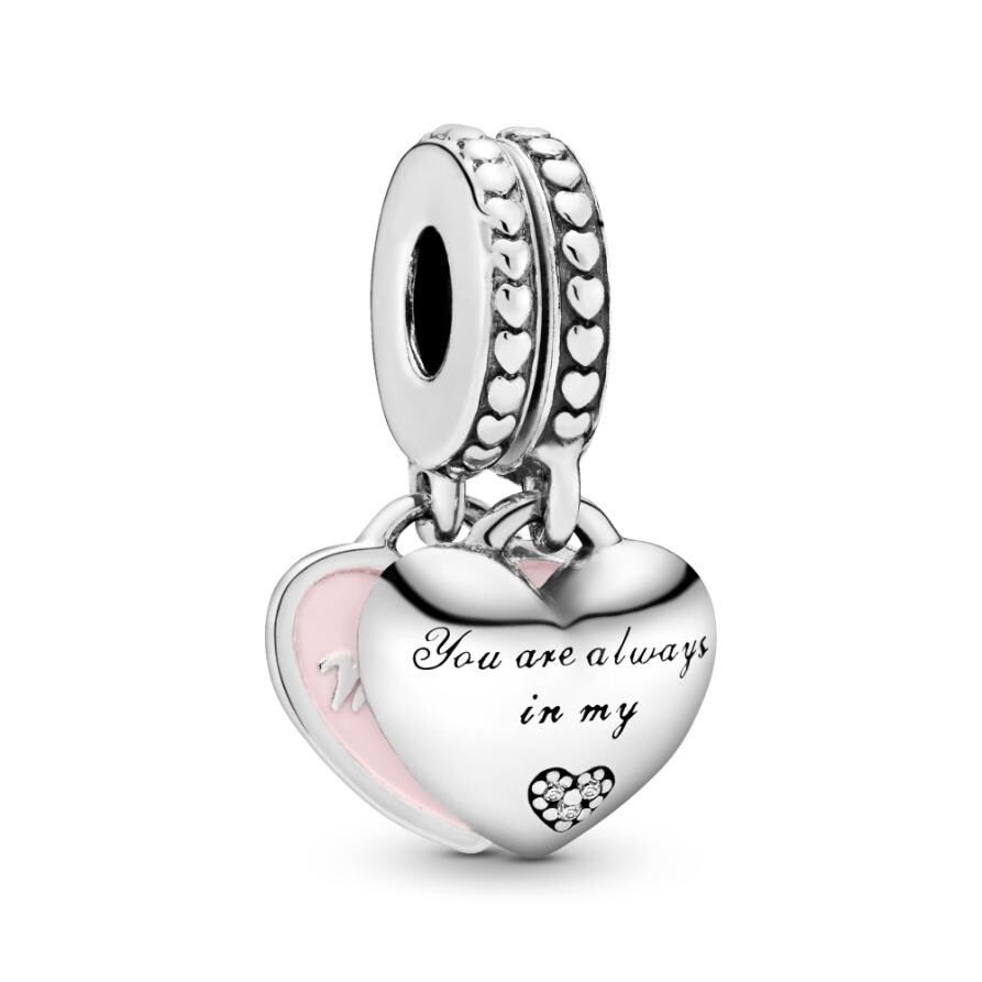 

Шарм Pandora Mother & Daughter Hearts Dangle Charm, покрытие - золото