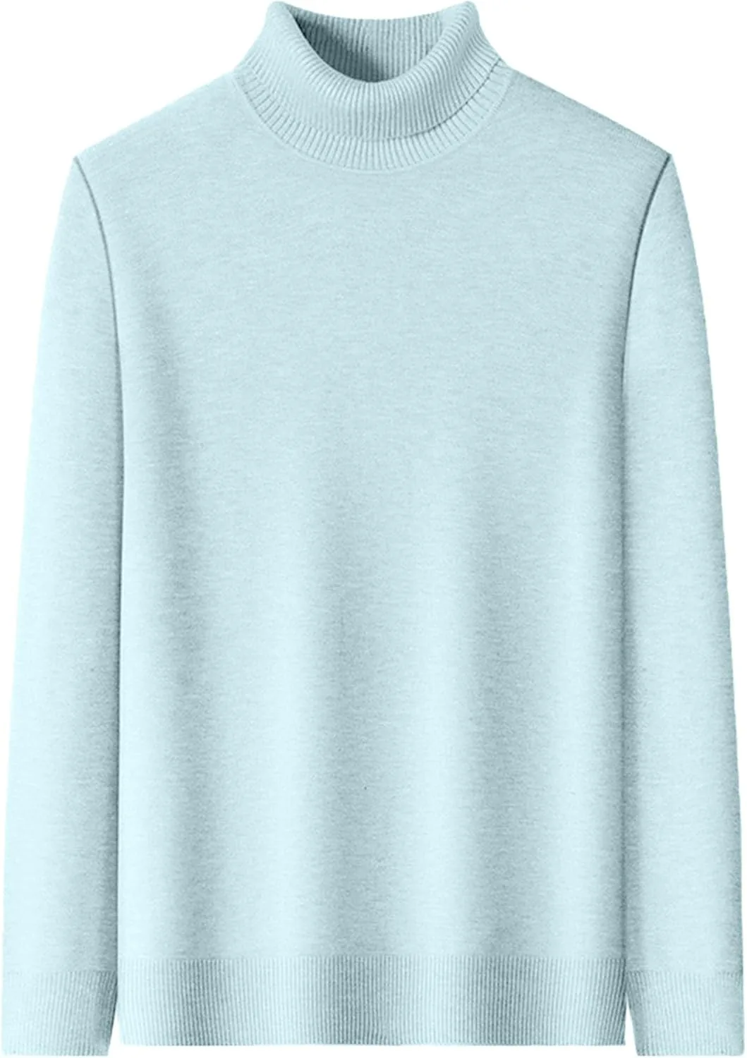 

Мужской водолазка из шерсти, базовый теплый свитер