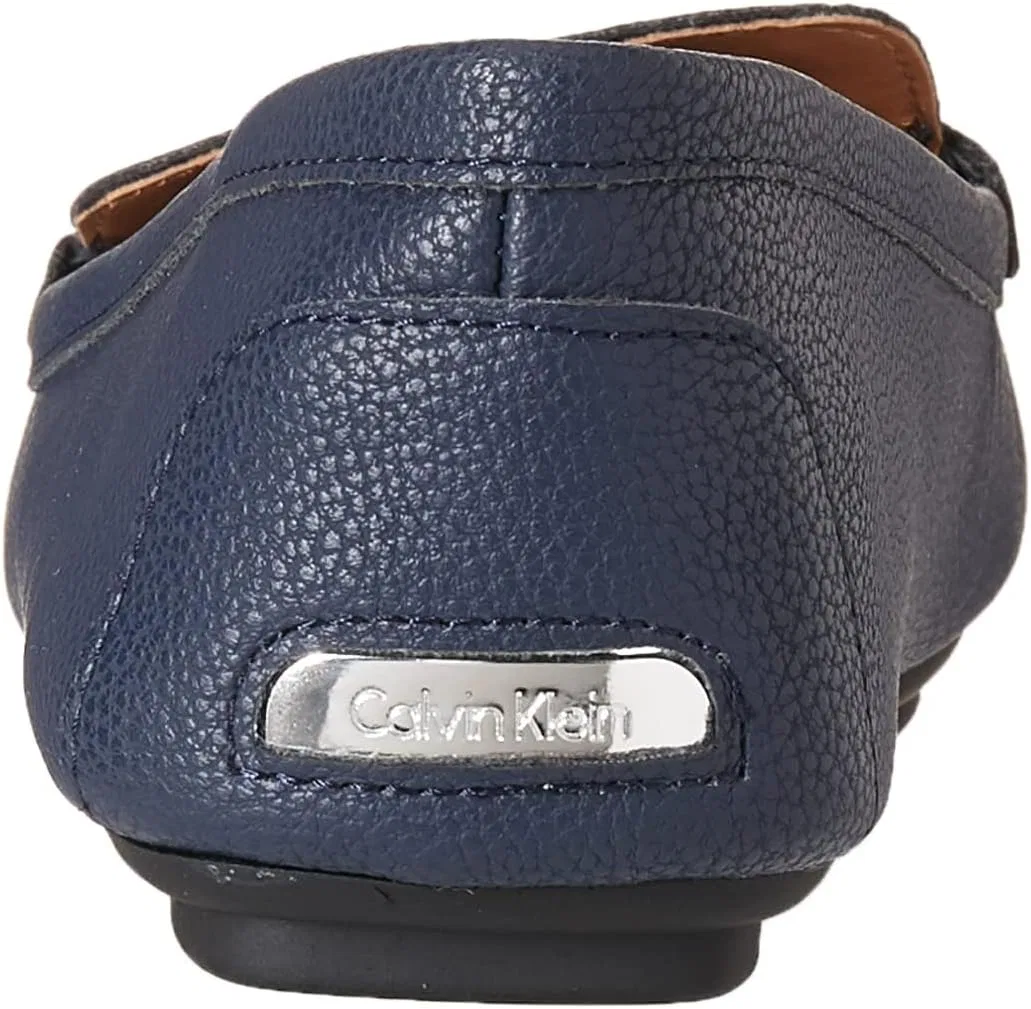 Женские мокасины Lisette от Calvin Klein, 2-Navy Tumbled Leather 401 — фото 3