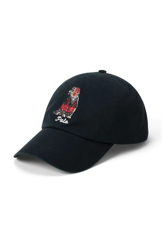 

Хлопковая кепка с козырьком Polo Ralph Lauren, черный