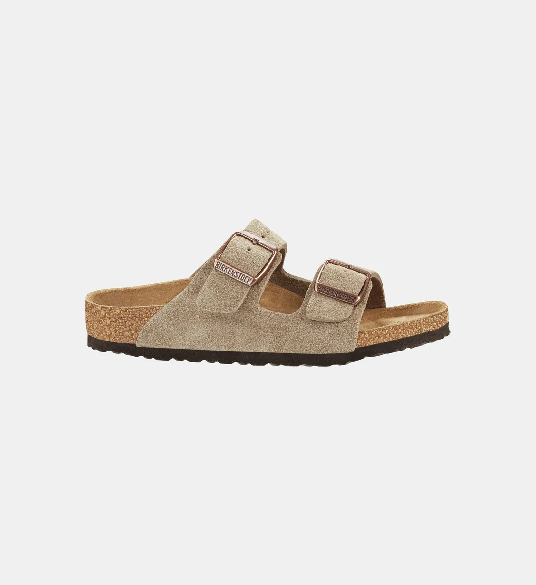 Сандалии мюли Arizona LEVE из кожи BIRKENSTOCK, серый