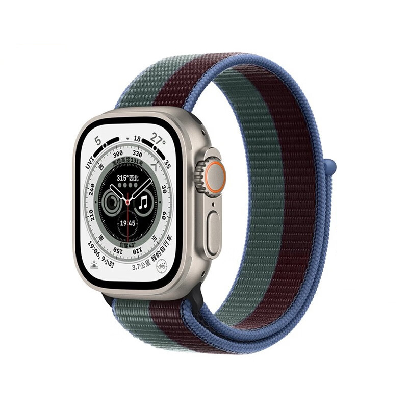 

Biaodaige Часы Strap Apple Compatibility Nylon Material, Midnight & Leaf Green
