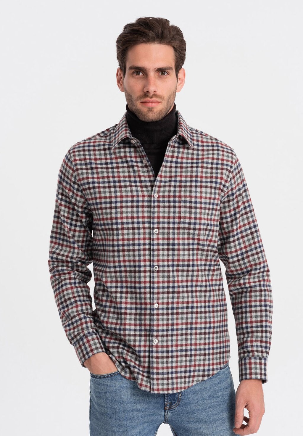 

Рубашка LEISURE SHCS Ombre, цвет navy red