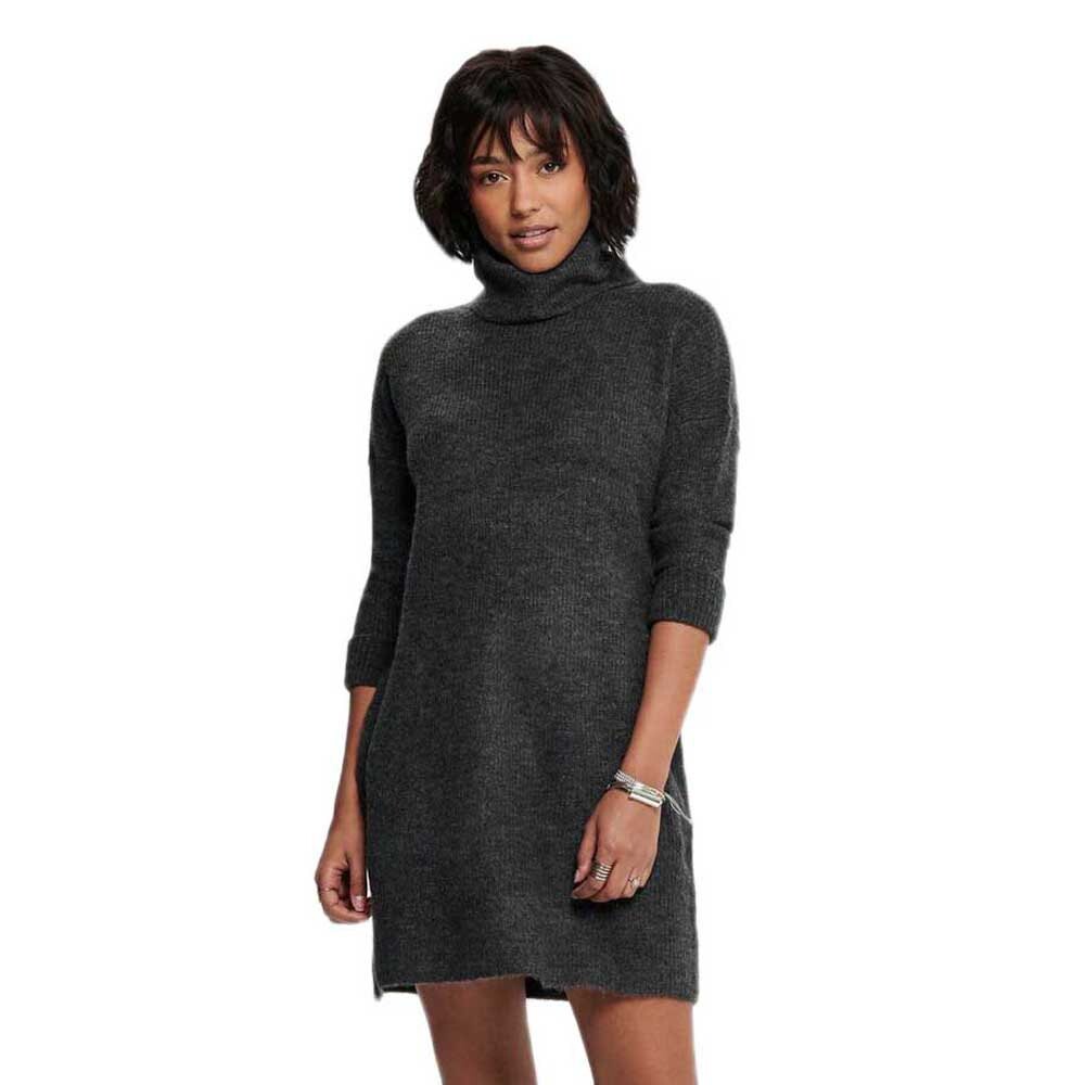 

Короткое платье Only Jana Cowl Neck Wool Knit, серый