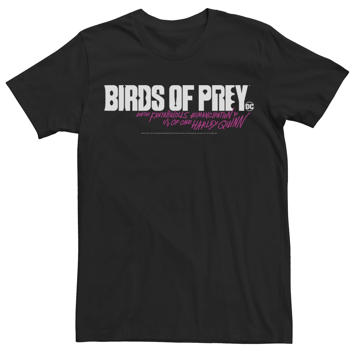 

Мужская футболка с надписью Harley Quinn: Birds of Prey Licensed Character