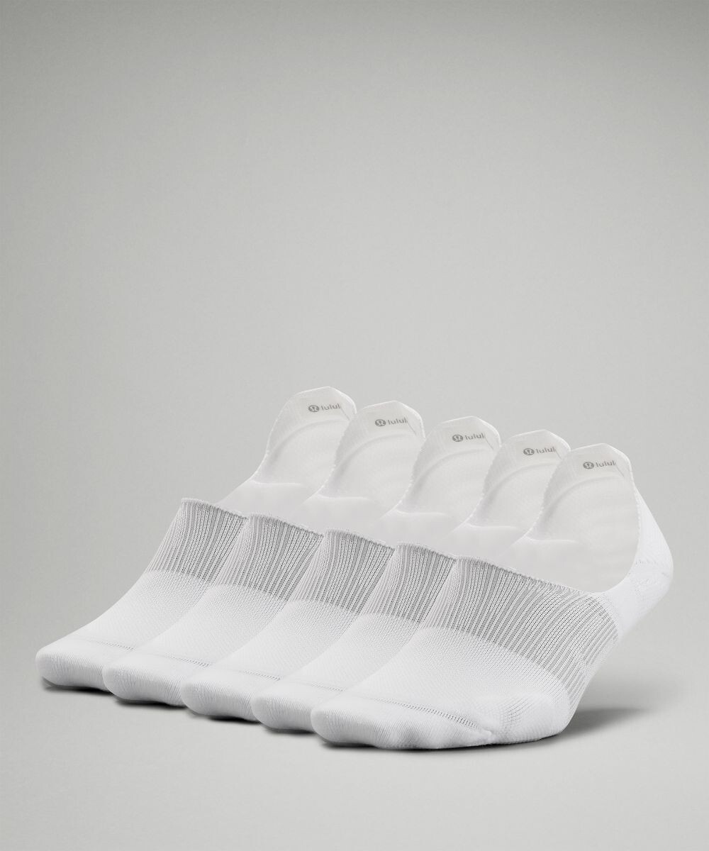 

Женские носки Power Stride для неявки с активной хваткой 5 шт Lululemon, белый