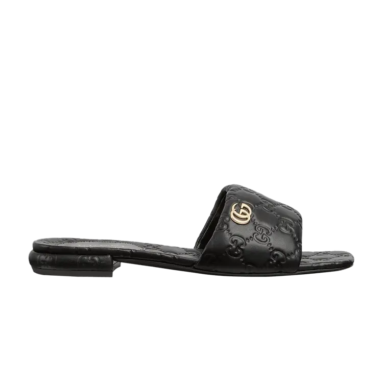 Шлепанцы Gucci Wmns Slide 'GG - Black', черный