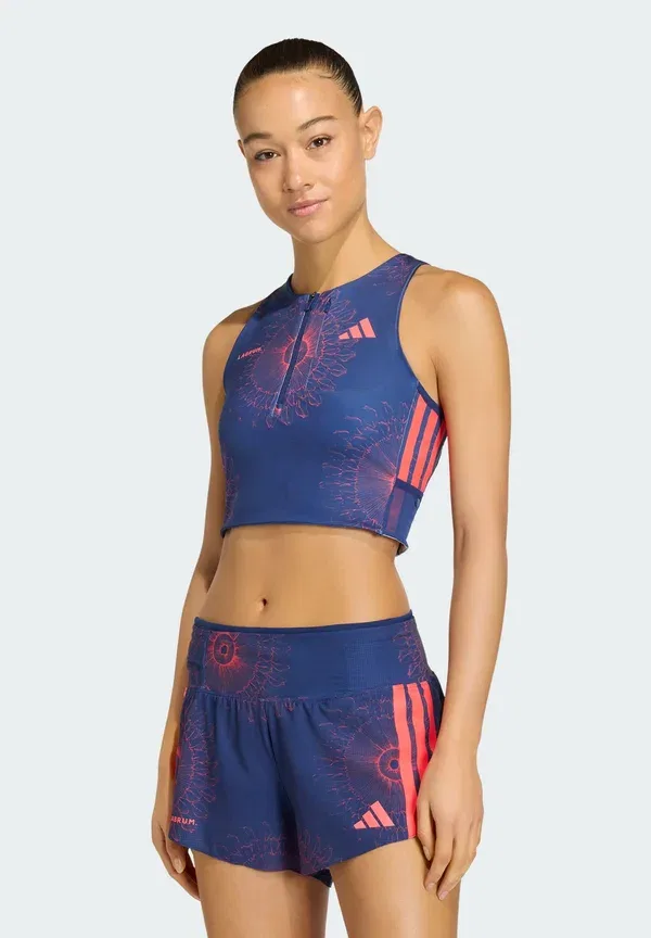 Топ-кроп Labrum от Adidas Performance, темно-синий/ярко-красный