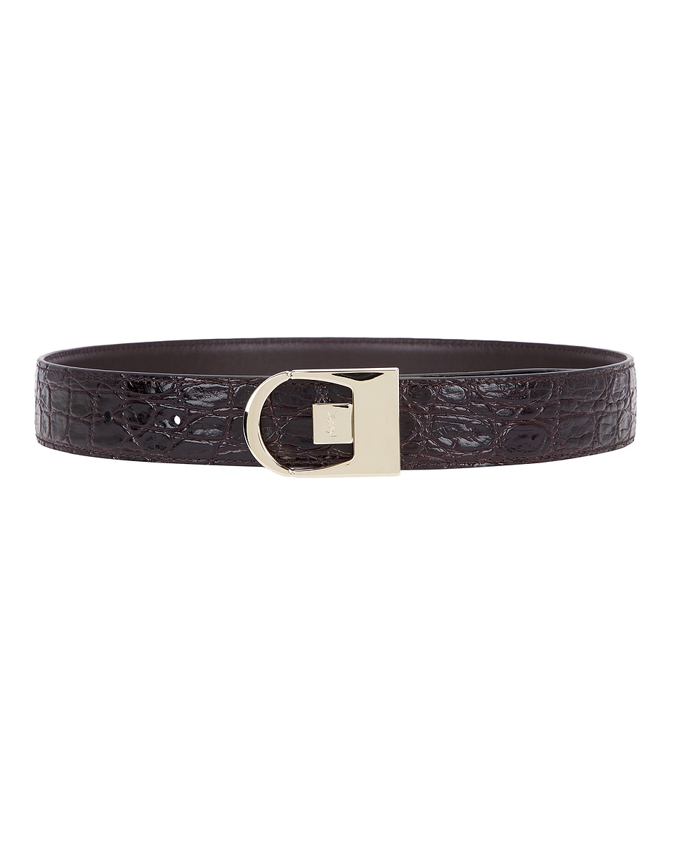 

Ремень Reversible Belt Saint Laurent, Fondente