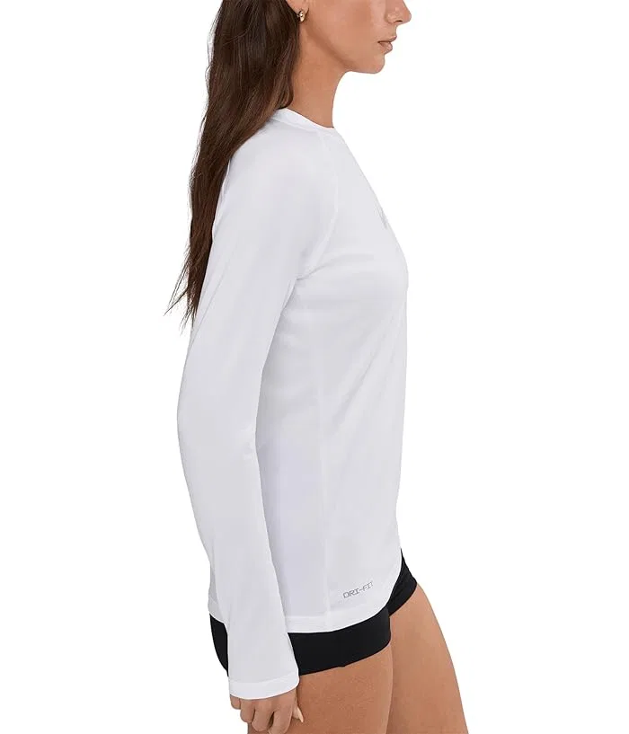 Рашгард Nike Dri-FIT UV Long Sleeve Hydroguard, White — фото 3