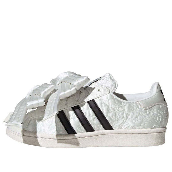Кроссовки caroline hu superstar 'white black' Adidas, белый