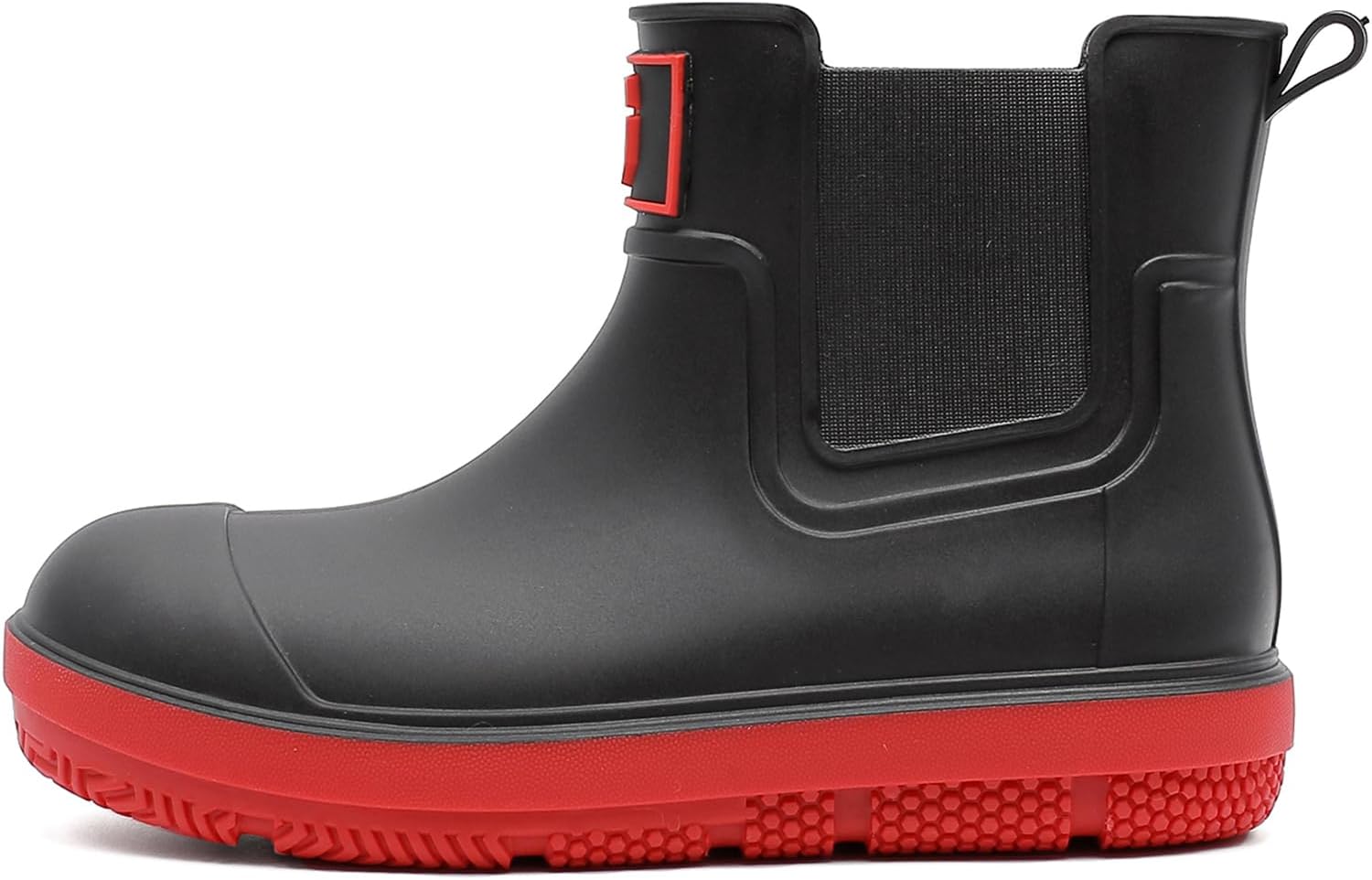 

HSBDNZQ сапоги-дек для дождя для мужчин и женщин, короткие водонепроницаемые резиновые сапоги, противоскользящие легкие водные туфли унисекс, оригинальные садовые сапоги Chelsea, прочные рыболовные сапоги для улицы, сапоги для грязи, темно-красн...