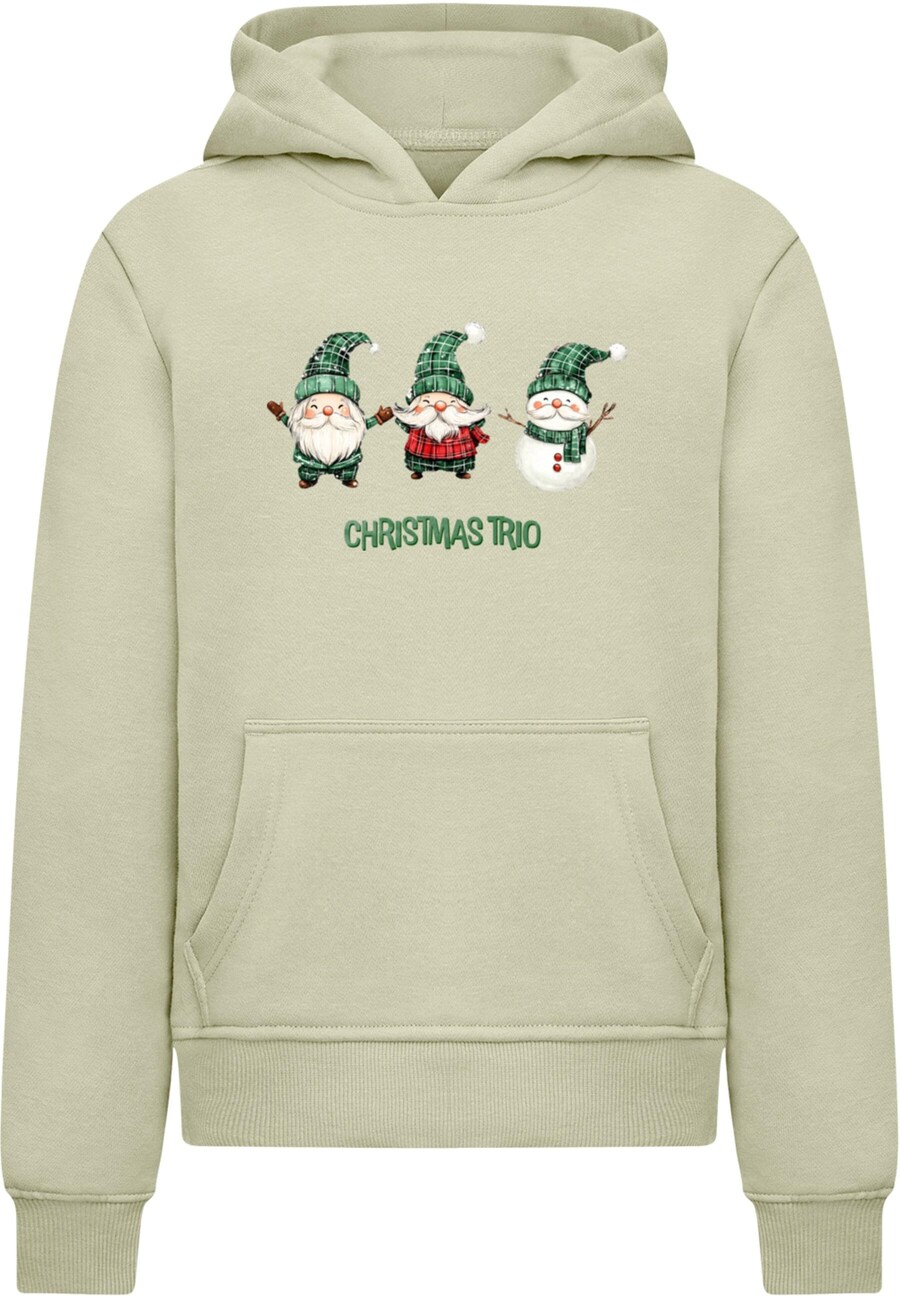 

Толстовка Merchcode Christmas Santa Trio, цвет Pastel green/Dark green